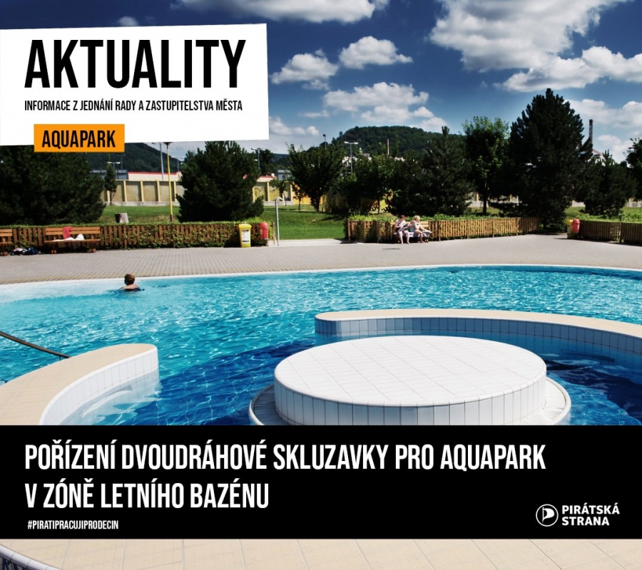 Pořízení dvoudráhové skluzavky pro Aquapark Děčín v zóně letního bazénu