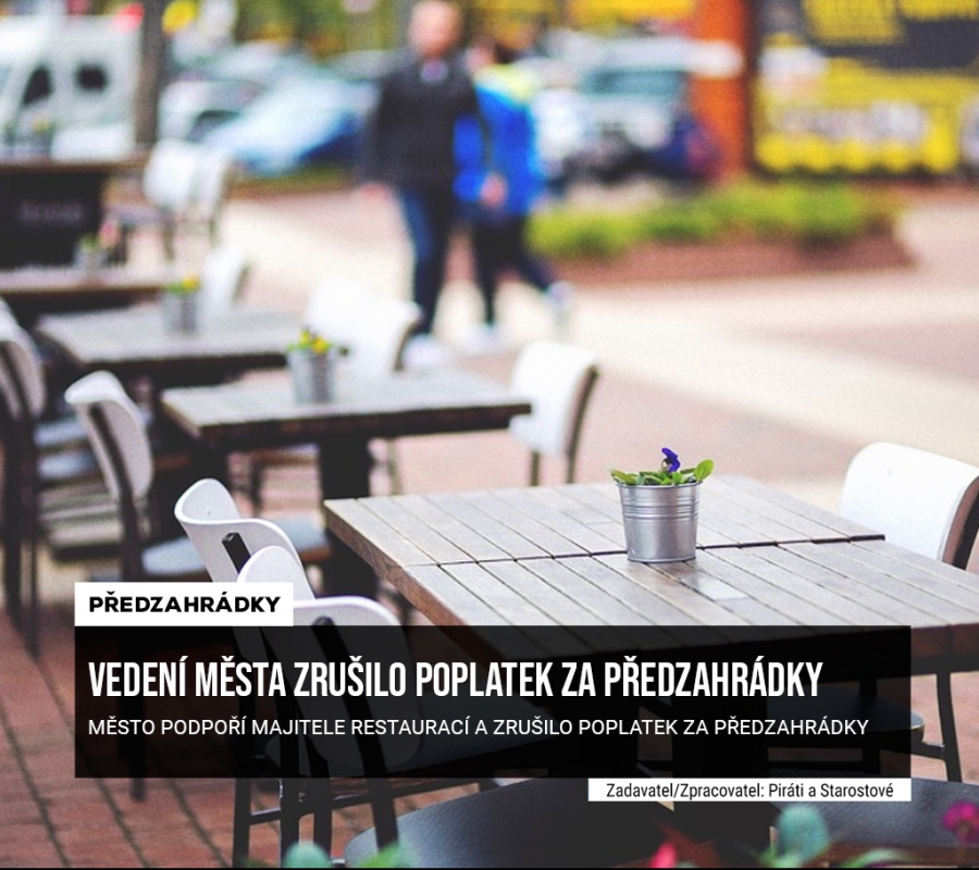Město Děčín zrušilo poplatky za předzahrádky, reklamní poutač a předsunutý prodej